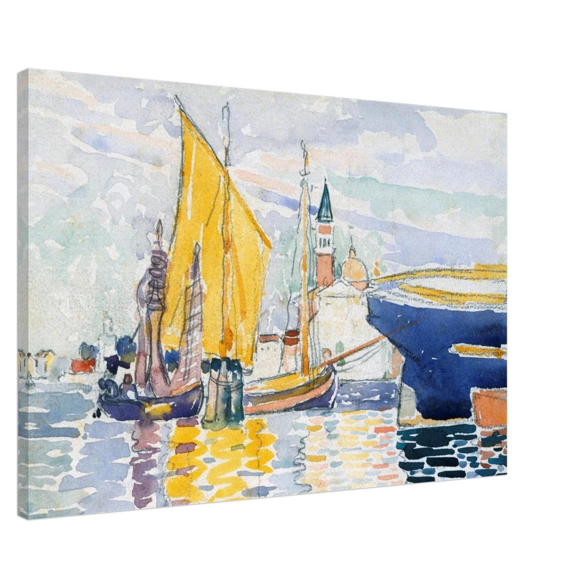 Venice - The Giudecca by Henri - Edmond Cross (Henri - Edmond Delacroix) - Canvas - 60x90 cm / 24x36″ - 