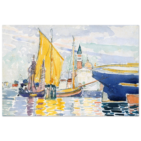 Venice - The Giudecca by Henri - Edmond Cross (Henri - Edmond Delacroix) - Fine Art Poster - 60x90 cm / 24x36″ - 
