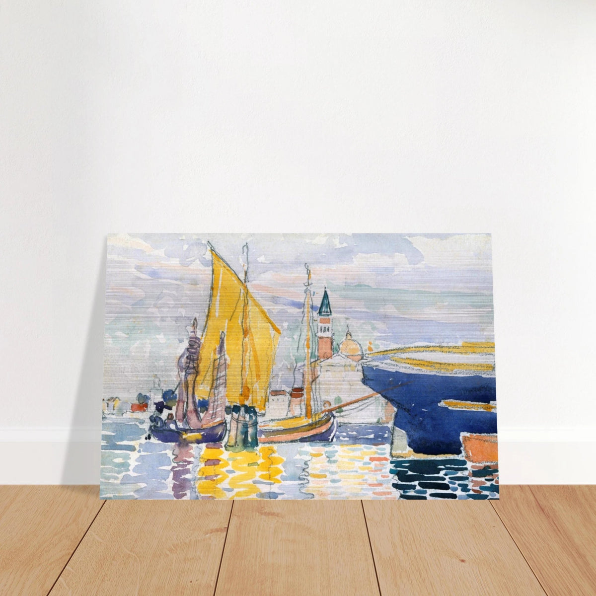 Venice - The Giudecca by Henri - Edmond Cross (Henri - Edmond Delacroix) - Brushed Aluminum Print - 50x75 cm / 20x30″ - 