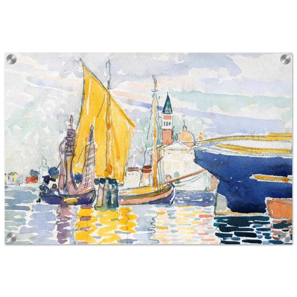 Venice - The Giudecca by Henri - Edmond Cross (Henri - Edmond Delacroix) - Acrylic Print - 40x60 cm / 16x24″ - 