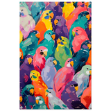 "Vibrant Flock" – A Burst of Color and Life | Wall art Print - 60x90 cm / 24x36″ - Acrylic Print - 