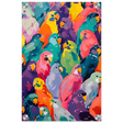 "Vibrant Flock" – A Burst of Color and Life | Wall art Print - 30x45 cm / 12x18″ - Acrylic Print - 