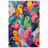 "Vibrant Flock" – A Burst of Color and Life | Wall art Print - 40x60 cm / 16x24″ - Acrylic Print - 