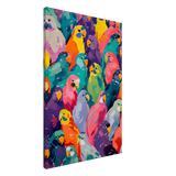 "Vibrant Flock" – A Burst of Color and Life | Wall art Print - 60x90 cm / 24x36″ - Canvas - 