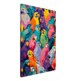 "Vibrant Flock" – A Burst of Color and Life | Wall art Print - 50x75 cm / 20x30″ - Canvas - 
