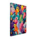 "Vibrant Flock" – A Burst of Color and Life | Wall art Print - 30x45 cm / 12x18″ - Canvas - 