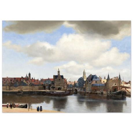 View of Delft by Johannes Vermeer 1661 | Vintage wall art print - Aluminum Print - 50x70 cm / 20x28″ - 