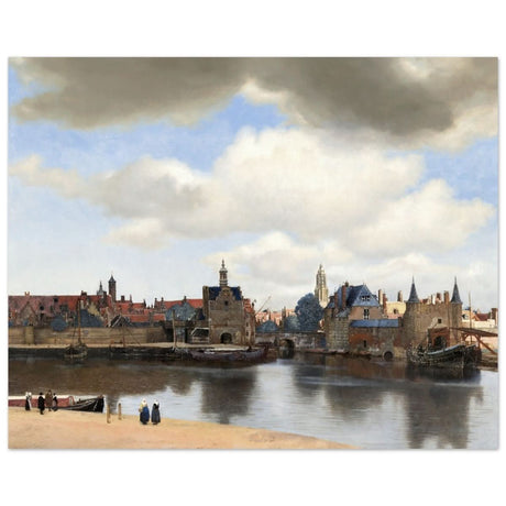 View of Delft by Johannes Vermeer 1661 | Vintage wall art print - Aluminum Print - 40x50 cm / 16x20″ - 