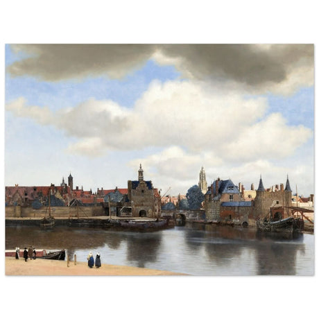 View of Delft by Johannes Vermeer 1661 | Vintage wall art print - Aluminum Print - 30x40 cm / 12x16″ - 
