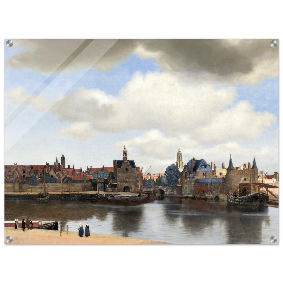 View of Delft by Johannes Vermeer 1661 | Vintage wall art print - Acrylic Print - 60x80 cm / 24x32″ - 