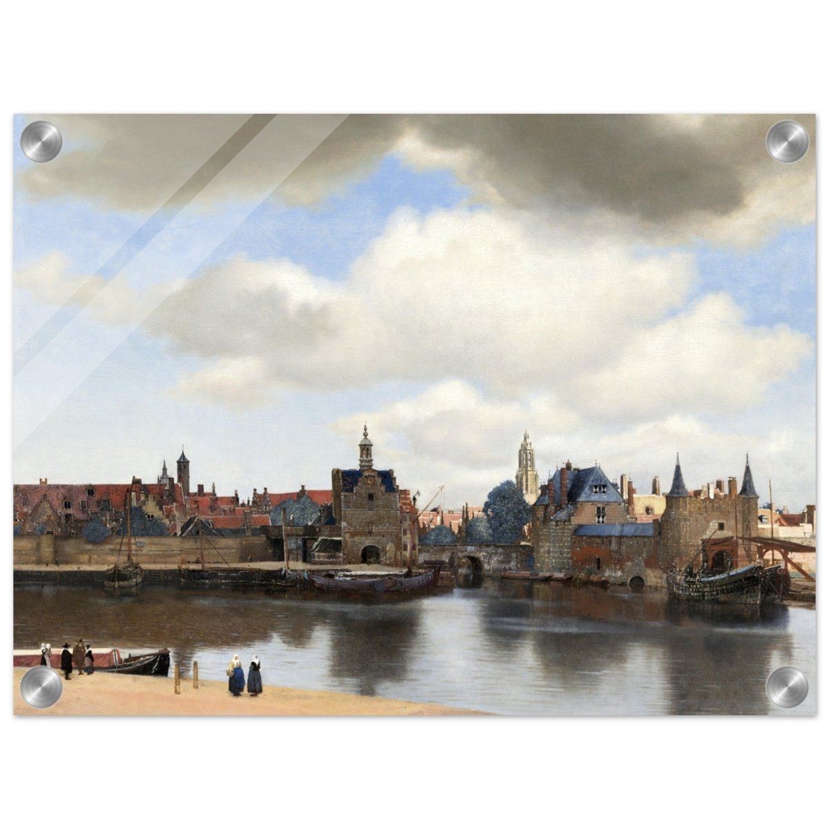 View of Delft by Johannes Vermeer 1661 | Vintage wall art print - Acrylic Print - 30x40 cm / 12x16″ - 