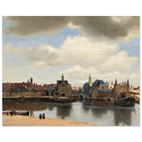 View of Delft by Johannes Vermeer 1661 | Vintage wall art print - Wood Prints - 40x50 cm / 16x20″ - 