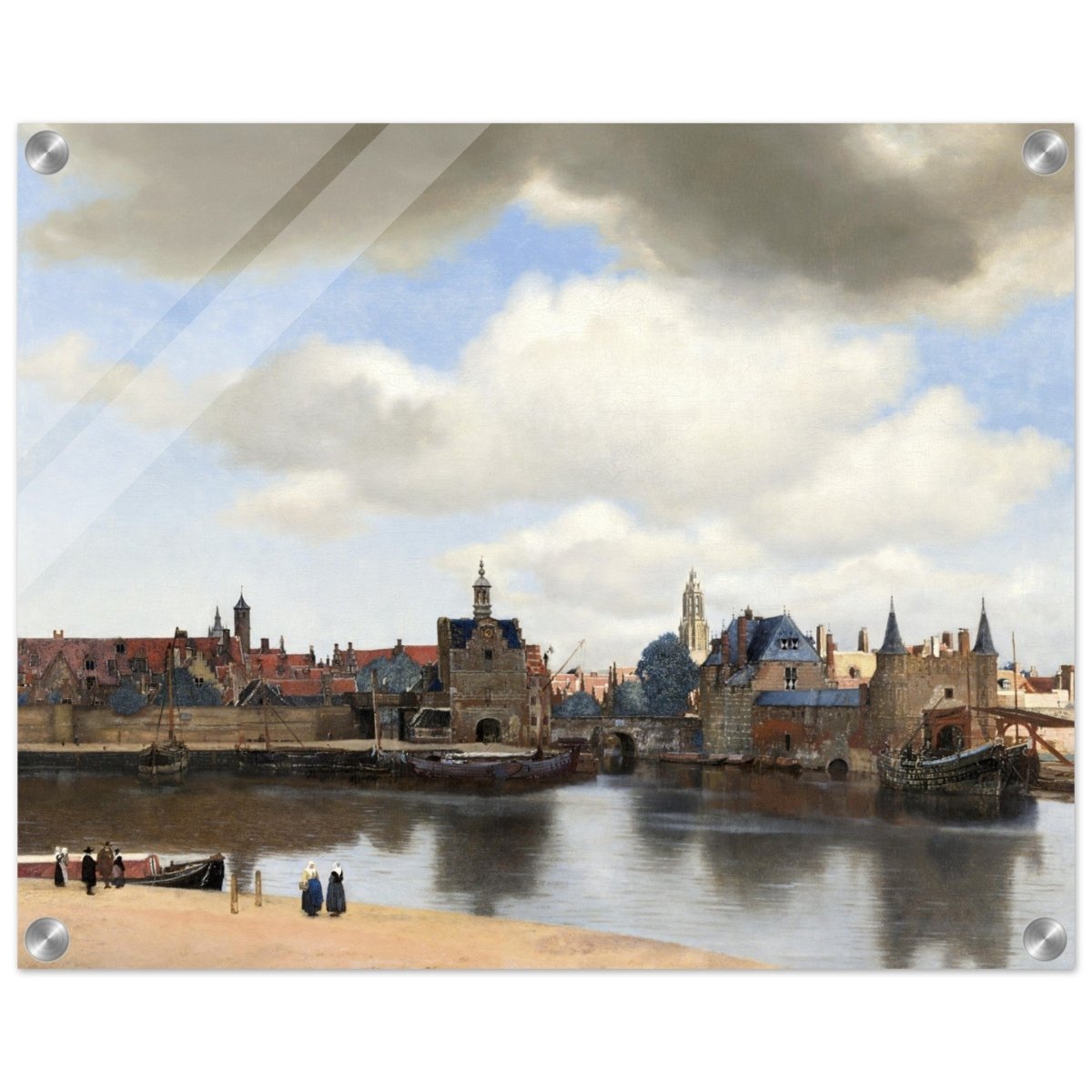View of Delft by Johannes Vermeer 1661 | Vintage wall art print - Acrylic Print - 40x50 cm / 16x20″ - 