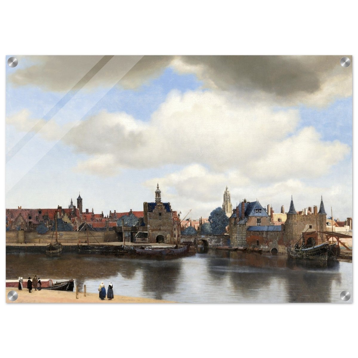 View of Delft by Johannes Vermeer 1661 | Vintage wall art print - Acrylic Print - 50x70 cm / 20x28″ - 