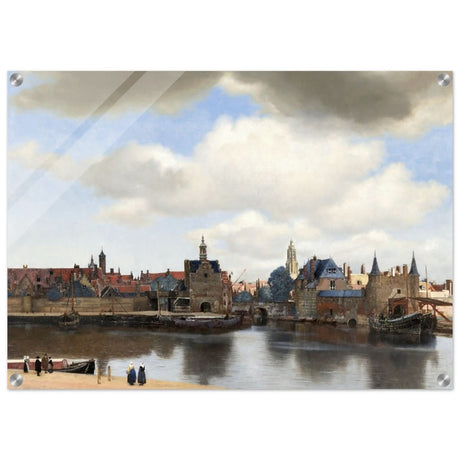 View of Delft by Johannes Vermeer 1661 | Vintage wall art print - Acrylic Print - 50x70 cm / 20x28″ - 