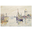 View of Les Sables d'Olonne (1929) by Paul Signac | wall art print - 40x60 cm / 16x24″ - Wood Prints - 