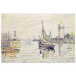 View of Les Sables d'Olonne (1929) by Paul Signac | wall art print - 50x75 cm / 20x30″ - Wood Prints - 
