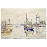 View of Les Sables d'Olonne (1929) by Paul Signac | wall art print - 50x75 cm / 20x30″ - Wood Prints - 
