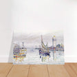 View of Les Sables d'Olonne (1929) by Paul Signac | wall art print - 30x45 cm / 12x18″ - Brushed Aluminum Print - 