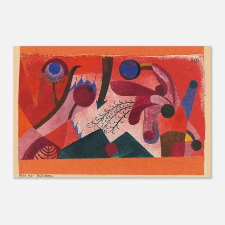 Vintage Art Wall art print | Giftbeeren (Poisonous Berries) by Paul Klee (1920) - Aluminum Print - 30x45 cm / 12x18″ - 
