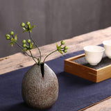 Vintage Ceramic Craft Tabletop Vases – Handmade Decorative Ornaments for Home & Office - Sandstone - 