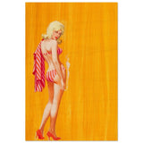 Vintage Poolside Charm | Vintage Pop Art wall art print - Wood Prints - 60x90 cm / 24x36″ - 
