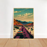 Vintage Pop Art Wall Art - Brushed Aluminum Print - 50x75 cm / 20x30″ - 