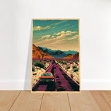 Vintage Pop Art Wall Art - Brushed Aluminum Print - 60x90 cm / 24x36″ - 