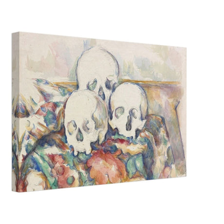 Vintage Wall art print | The Three Skulls by Paul Cézanne - Canvas - 30x45 cm / 12x18″ - 