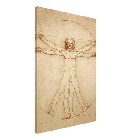 Vitruvian Man | L'uomo vitruviano by Leonardo da Vinci 1490 - Canvas - 50x75 cm / 20x30″ - 