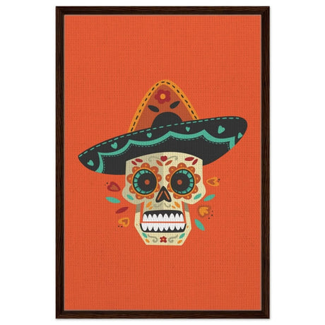 Viva La Vida | Digital wall art print - 60x90 cm / 24x36″ - Framed Canvas - Dark wood frame