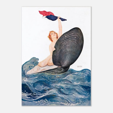 Vive la France by Raphael Kirchner 1917 - Aluminum Print - 70x100 cm / 28x40″ - 