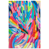 Vivid Energy: The Spectrum of Expression | Abstract Expressionism wall art print - 40x60 cm / 16x24″ - Wood Prints - 