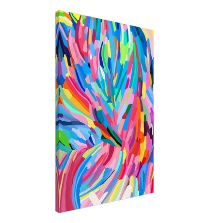 Vivid Energy: The Spectrum of Expression | Abstract Expressionism wall art print - 50x75 cm / 20x30″ - Canvas - 