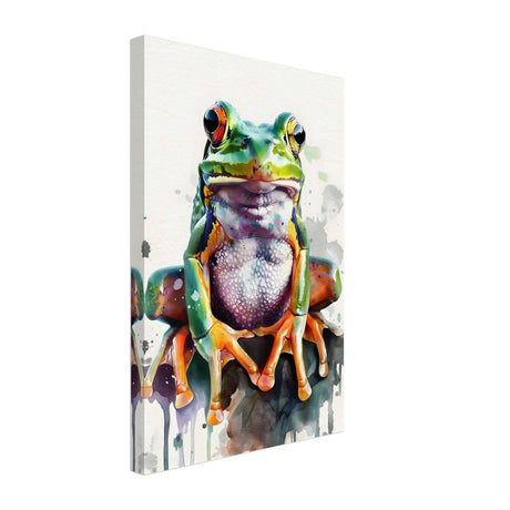 Vivid Leap | Modern watercolor - inspired digital art - 30x45 cm / 12x18″ - Canvas - 