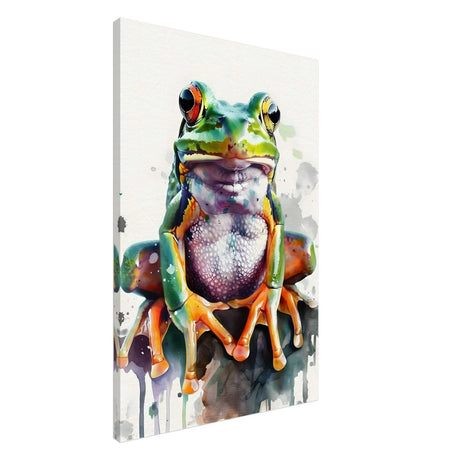 Vivid Leap | Modern watercolor - inspired digital art - 60x90 cm / 24x36″ - Canvas - 