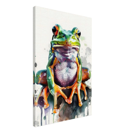 Vivid Leap | Modern watercolor - inspired digital art - 50x75 cm / 20x30″ - Canvas - 