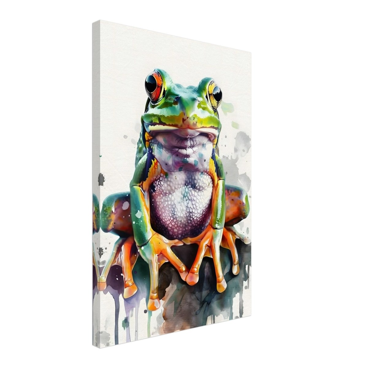 Vivid Leap | Modern watercolor - inspired digital art - 40x60 cm / 16x24″ - Canvas - 