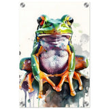 Vivid Leap | Modern watercolor - inspired digital art - 30x45 cm / 12x18″ - Acrylic Print - 