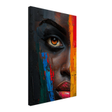 "Vivid Reflections" – Contemporary Abstract Portrait Art | Wall art Print - Canvas - 40x60 cm / 16x24″ - 