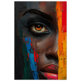 "Vivid Reflections" – Contemporary Abstract Portrait Art | Wall art Print - Wood Prints - 60x90 cm / 24x36″ - 