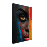"Vivid Reflections" – Contemporary Abstract Portrait Art | Wall art Print - Canvas - 30x45 cm / 12x18″ - 
