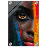"Vivid Reflections" – Contemporary Abstract Portrait Art | Wall art Print - Acrylic Print - 20x30 cm / 8x12″ - 
