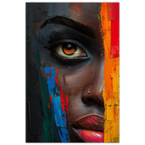 "Vivid Reflections" – Contemporary Abstract Portrait Art | Wall art Print - Fine Art Poster - 60x90 cm / 24x36″ - 