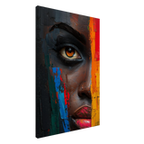 "Vivid Reflections" – Contemporary Abstract Portrait Art | Wall art Print - Canvas - 60x90 cm / 24x36″ - 