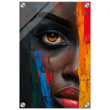 "Vivid Reflections" – Contemporary Abstract Portrait Art | Wall art Print - Acrylic Print - 30x45 cm / 12x18″ - 