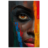 "Vivid Reflections" – Contemporary Abstract Portrait Art | Wall art Print - Wood Prints - 30x45 cm / 12x18″ - 
