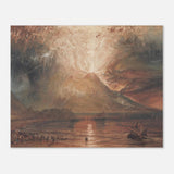 "Volcanic" – Romantic Eruption Wall Art Print Inspired by Vesuvius - Aluminum Print - 40x50 cm / 16x20″ - 