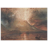 "Volcanic" – Romantic Eruption Wall Art Print Inspired by Vesuvius - Fine Art Poster - 70x100 cm / 28x40″ - 