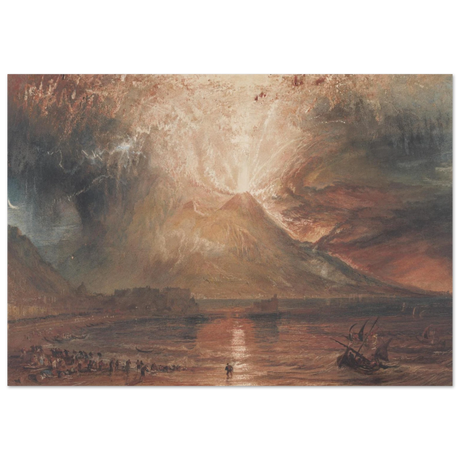 "Volcanic" – Romantic Eruption Wall Art Print Inspired by Vesuvius - Fine Art Poster - 70x100 cm / 28x40″ - 
